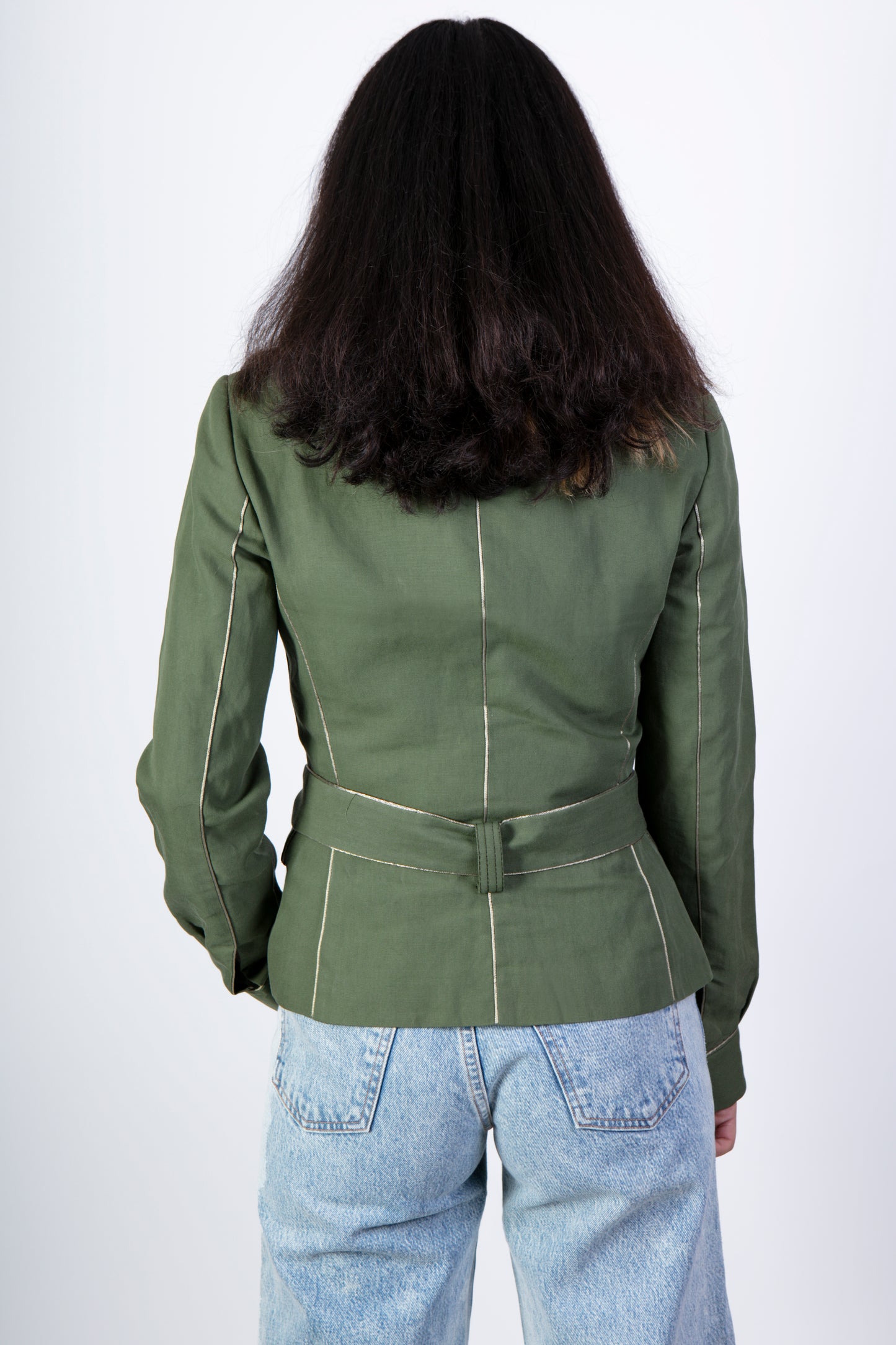 Chaqueta estructurada verde CH Carolina Herrera