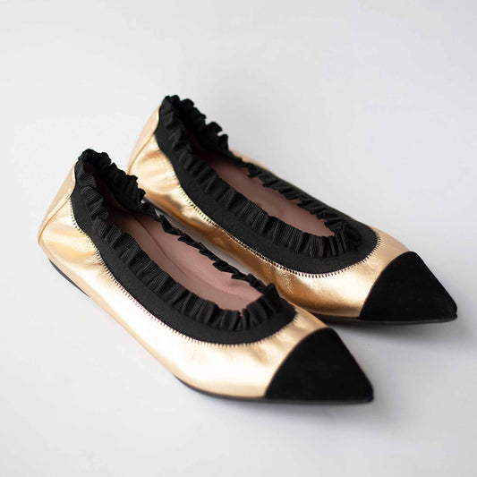 Pretty Ballerinas Doradas